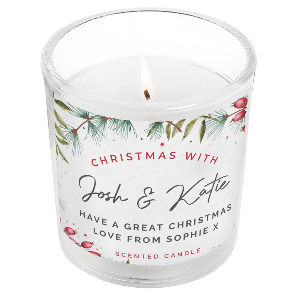 Personalised Christmas With….. Scented Jar Candle £8.99